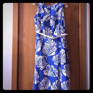 👗SALE!🌺 Blue & White A Line Dress